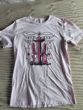 Baby Pink Western Tee